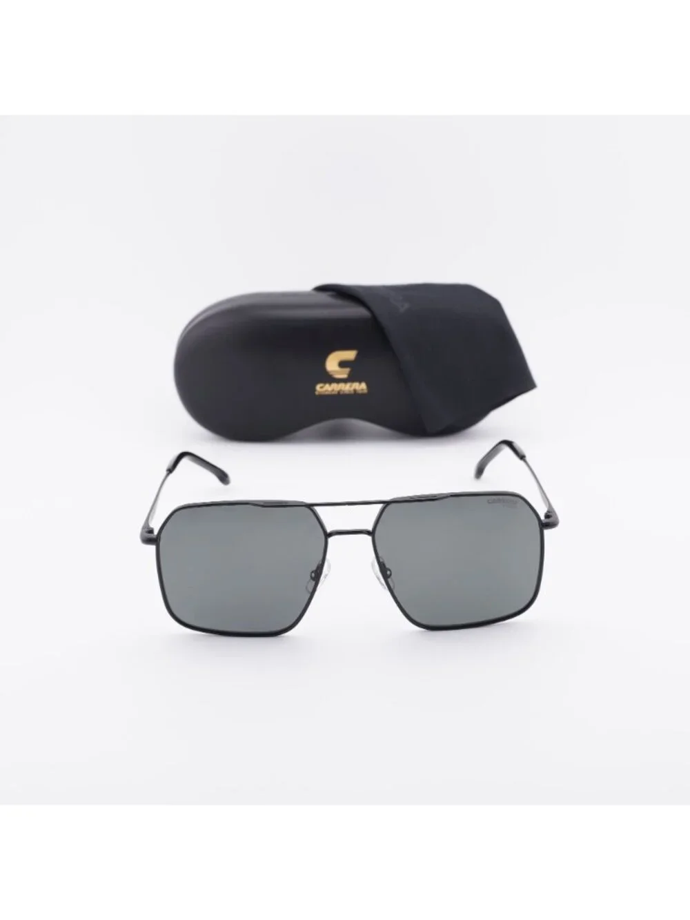 CARRERA 333/S 0003 M9 Aviator Sunglasses - Black / Grey Polarized